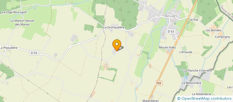 localisation de l'entreprise GFA DU BOIS BERTIN  BEUXES