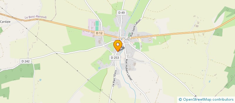 localisation de l'entreprise GFA DU BOIS BESNARD à SAP-EN-AUGE