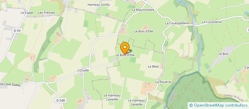 localisation de l'entreprise GFA DU BOIS D'ELLE  SAINT-GEORGES-D'ELLE