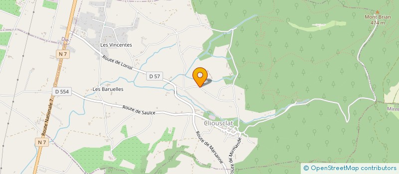 localisation de l'entreprise GFA DU BOIS DE LAUD  CLIOUSCLAT