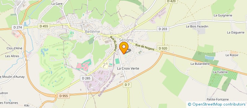 localisation de l'entreprise GFA DU BOIS FEZEDIN à BELFORET-EN-PERCHE