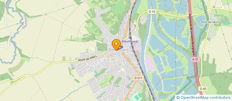 localisation de l'entreprise GFA DU BOIS L EPINE  DIEULOUARD