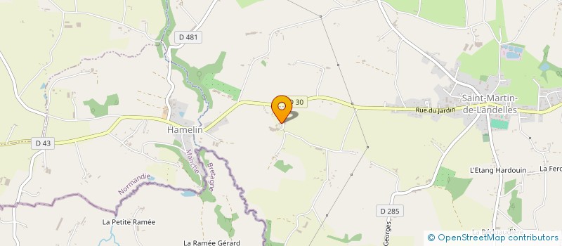 localisation de l'entreprise GFA DU BOIS ROUX  SAINT-HILAIRE-DU-HARCOUET