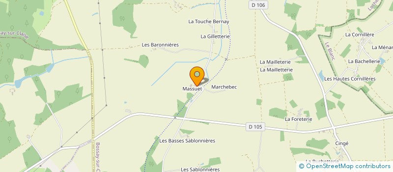 localisation de l'entreprise GFA DU BOIS SOLEIL à BOSSAY-SUR-CLAISE