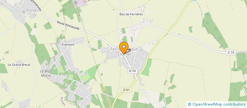 localisation de l'entreprise GFA DU BON POMMIER  FERRIERES-HAUT-CLOCHER