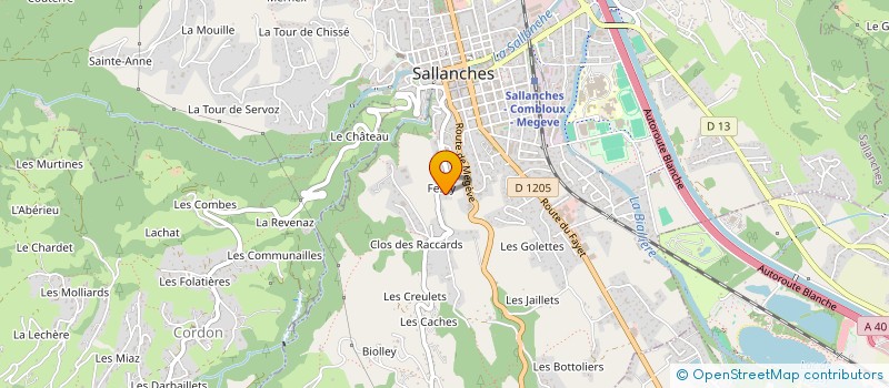 localisation de l'entreprise GFA DU BOSSON à SALLANCHES