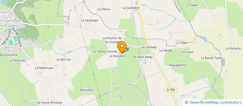 localisation de l'entreprise GFA DU BOUILLON  SAINT-GERMAIN-EN-COGLES