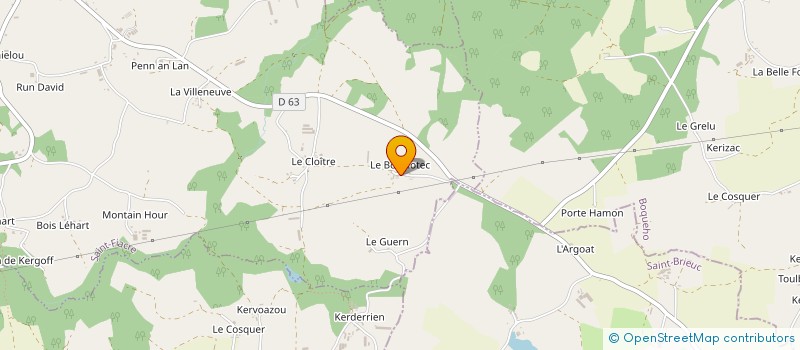 localisation de l'entreprise GFA DU BOUILLOTEC à SAINT-FIACRE