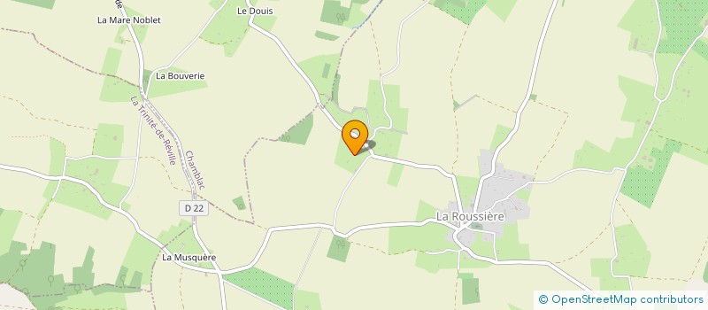 localisation de l'entreprise GFA DU BOULAY  LA TRINITE-DE-REVILLE