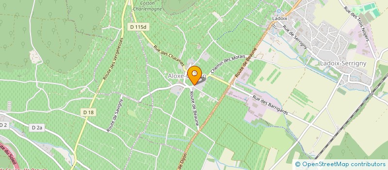 localisation de l'entreprise GFA DU BOULMEAU  ALOXE-CORTON