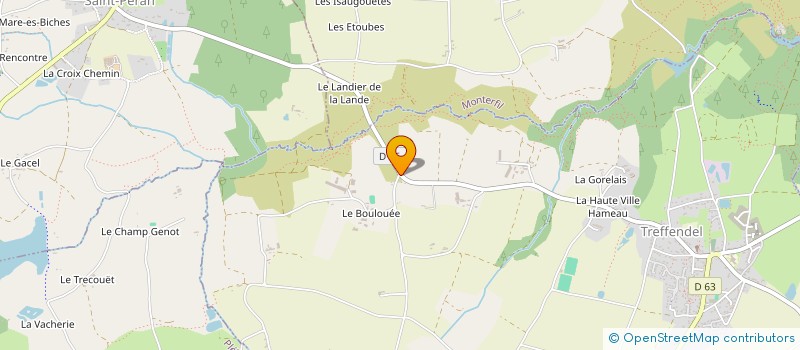 localisation de l'entreprise GFA DU BOULOUE  TREFFENDEL