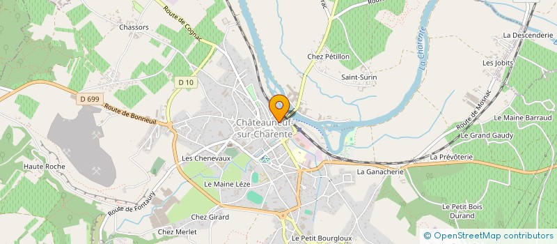localisation de l'entreprise GFA DU BOURG DE MALAVILLE à ANGEAC-CHARENTE