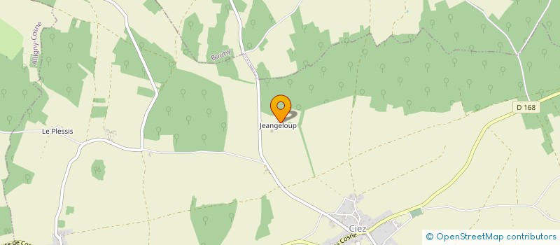 localisation de l'entreprise GFA DU BOURGUIGNON  CIEZ