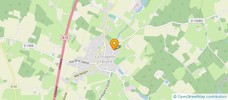 localisation de l'entreprise GFA DU BOUYSSET  LA CHAPELLE-D'ALIGNE