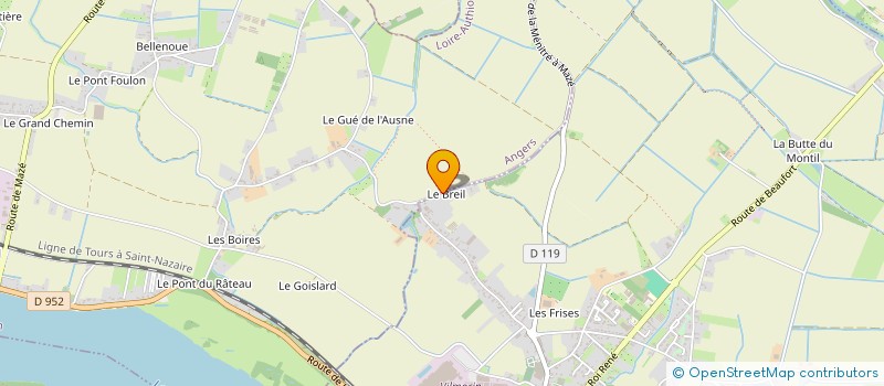 localisation de l'entreprise GFA DU BREIL à BRISSAC LOIRE AUBANCE