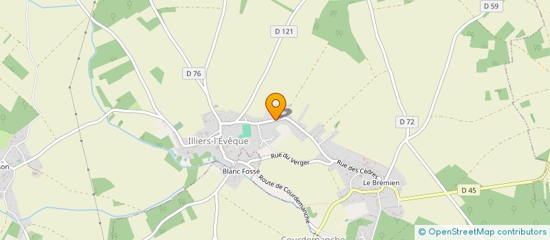 localisation de l'entreprise GFA DU BREMIEN à ILLIERS-L'EVEQUE