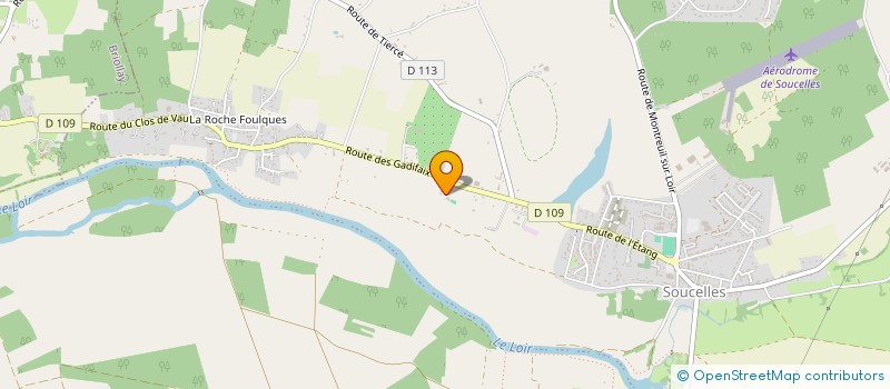 localisation de l'entreprise GFA DU BRETEAU  RIVES-DU-LOIR-EN-ANJOU