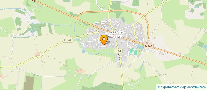 localisation de l'entreprise GFA DU BREUIL  VAL D'ERDRE-AUXENCE