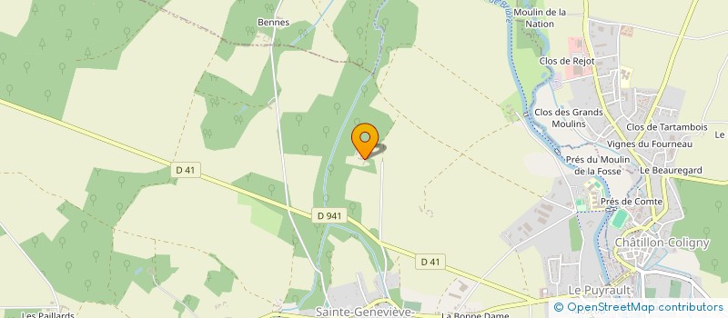 localisation de l'entreprise GFA DU BROCHARD à SAINTE-GENEVIEVE-DES-BOIS