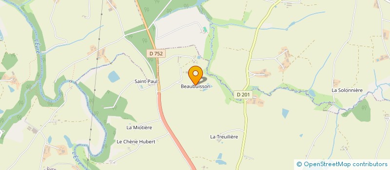 localisation de l'entreprise GFA DU BUISSON  BEAUPREAU-EN-MAUGES