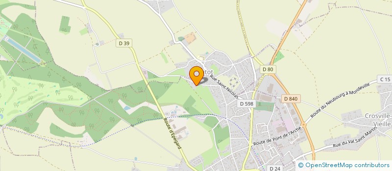 localisation de l'entreprise GFA DU BUISSON DE PIERRE  LE NEUBOURG