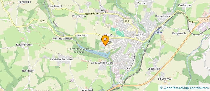 localisation de l'entreprise GFA DU BUZIT  CALLAC