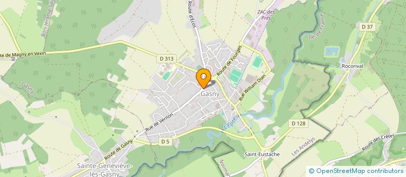 localisation de l'entreprise GFA DU CALVAIRE  LA HAYE-DE-CALLEVILLE