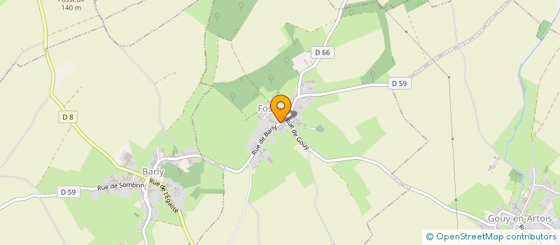 localisation de l'entreprise GFA DU CALVAIRE LOUISON  FOSSEUX