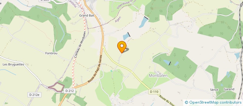 localisation de l'entreprise GFA DU CAOULET DE MONBALEN  MONBALEN