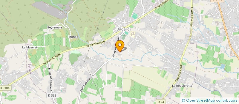 localisation de l'entreprise GFA DU CARRIOL  BAGARD