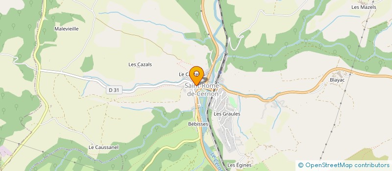 localisation de l'entreprise GFA DU CAUSSE  LA BASTIDE PRADINES