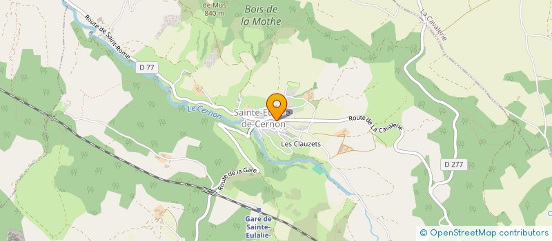 localisation de l'entreprise GFA DU CERNON  SAINTE-EULALIE-DE-CERNON