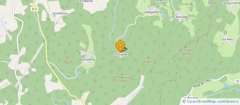 localisation de l'entreprise GFA DU CHABLARD  BLANZAC