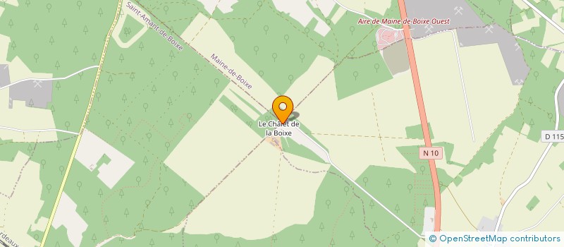 localisation de l'entreprise GFA DU CHALET DE LA BOIXE à AUSSAC-VADALLE