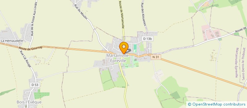 localisation de l'entreprise GFA DU CHATEAU  MARTAINVILLE-EPREVILLE