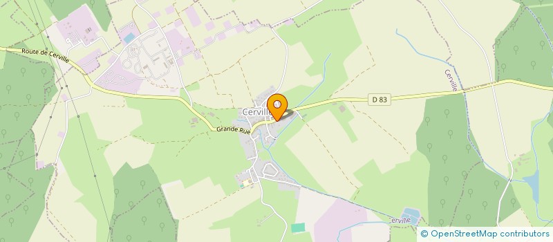 localisation de l'entreprise GFA DU CHATEAU  CERVILLE