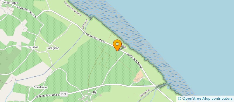 localisation de l'entreprise GFA DU CHATEAU BEAU RIVAGE DE BY  BEGADAN