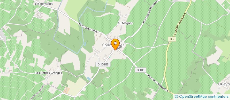 localisation de l'entreprise GFA DU CHATEAU CHANTELYS  BLAIGNAN-PRIGNAC