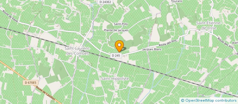 localisation de l'entreprise GFA DU CHATEAU CLOS FOURTET  SAINT-EMILION