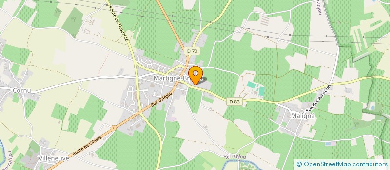 localisation de l'entreprise GFA DU CHATEAU D AUBIGNE  AUBIGNE SUR LAYON