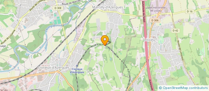 localisation de l'entreprise GFA DU CHATEAU DE BLEGIERS  MARCILLY-D'AZERGUES