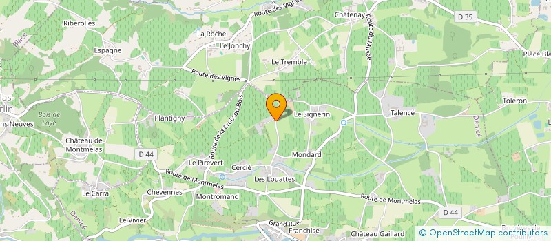 localisation de l'entreprise GFA DU CHATEAU DE BUFFAVENT à DENICE