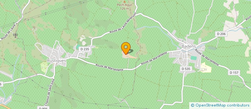 localisation de l'entreprise GFA DU CHATEAU DE CORDES  RUSTIQUES