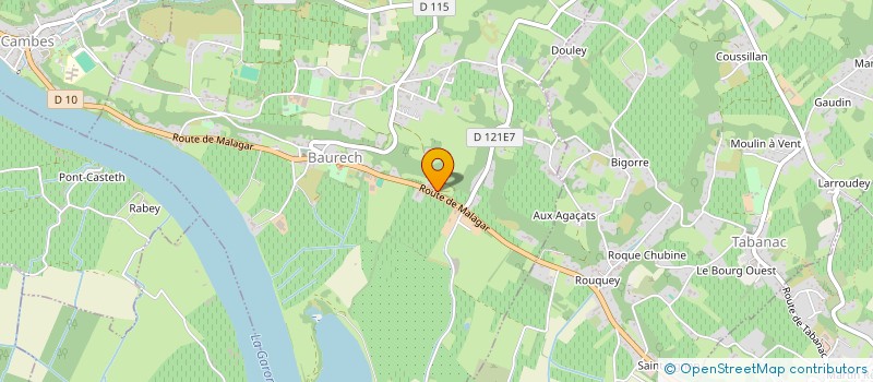 localisation de l'entreprise GFA DU CHATEAU DE GAUSSENS  BAURECH