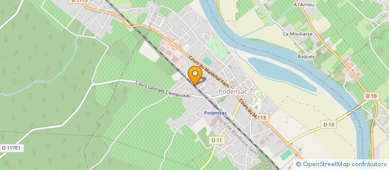 localisation de l'entreprise GFA DU CHATEAU DE MAUVES  PODENSAC