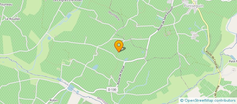 localisation de l'entreprise GFA DU CHATEAU DE MUSSET  PUISSEGUIN