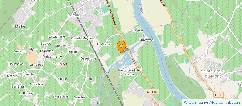 localisation de l'entreprise GFA DU CHATEAU DE ROLLAND  BARSAC