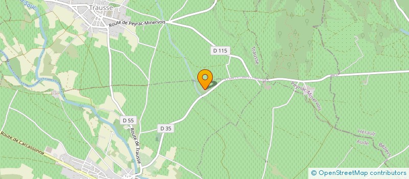 localisation de l'entreprise GFA DU CHATEAU DE VIOLET  PEYRIAC-MINERVOIS