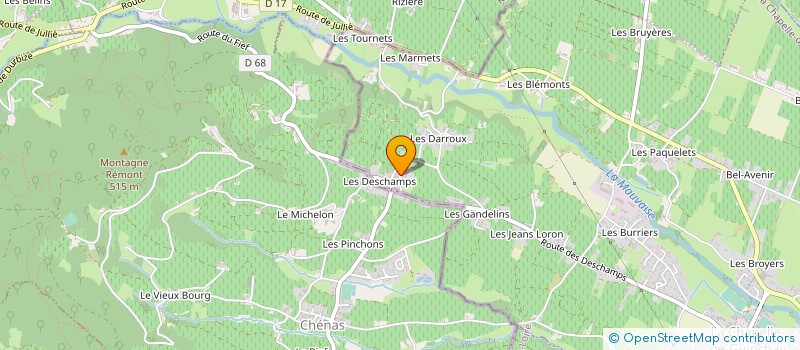 localisation de l'entreprise GFA DU CHATEAU DES BOCCARDS à LA CHAPELLE-DE-GUINCHAY