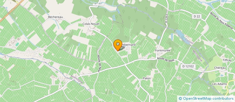 localisation de l'entreprise GFA DU CHATEAU DES TEMPLIERS à MONTAGNE